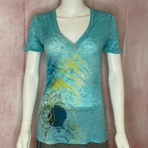 Sinful large blue sheer tshirt